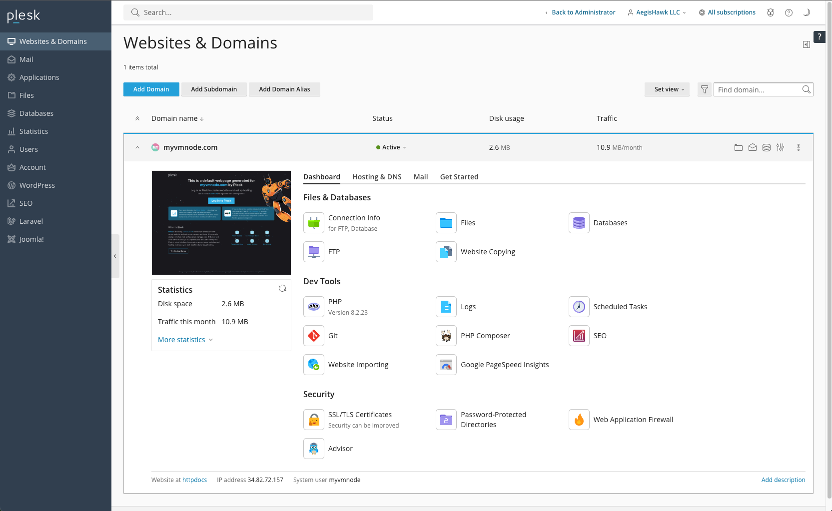 What is Plesk? Modern Web Hosting Control Panel for Developers ...
